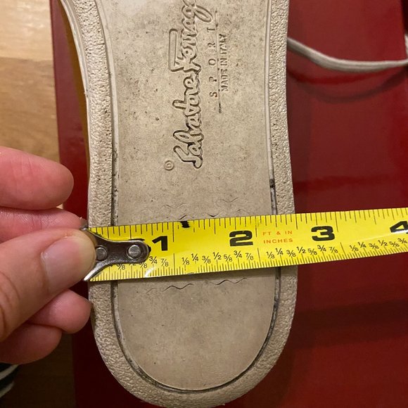 Salvatore Ferragamo Tan Leather Sneakers 8.5 - Picture 10 of 10